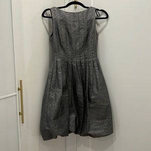 Maggy London Pewter Metallic Bubble Dress. Worn once. Smoke/pet free home.